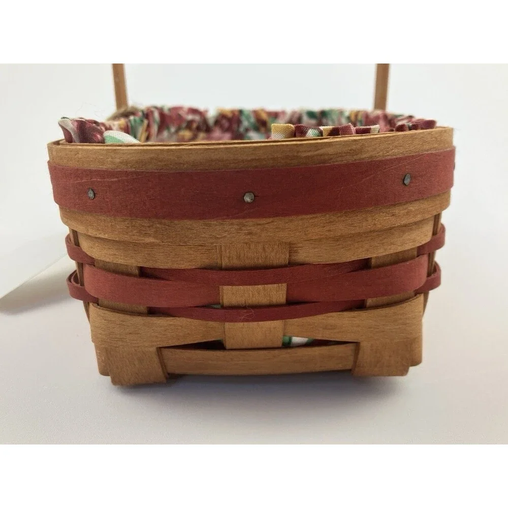 Longaberger May Series Tulip Basket | /w Liner & Protector 1992 Spring #14648